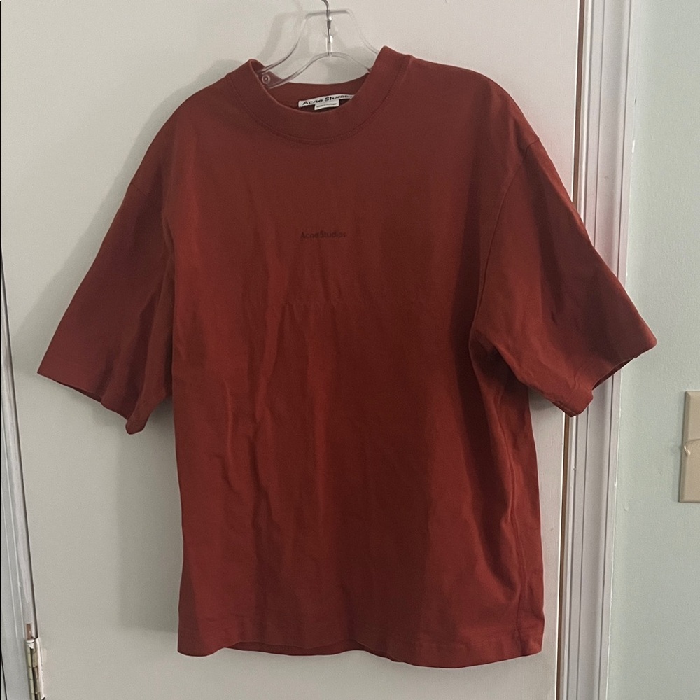 Acne Men's Rich Orange Short Sleeve Tee